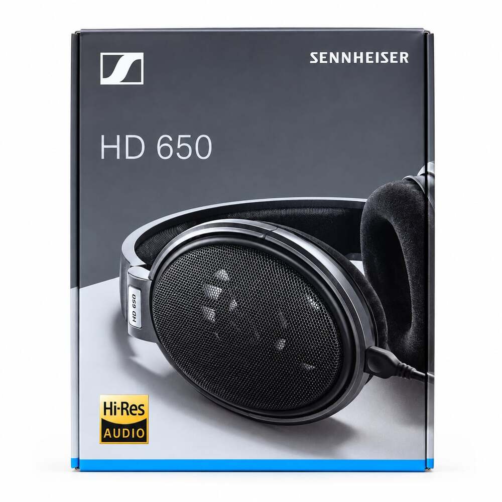 Sennheiser HD 650 Open-Back Audiophile Headphones – Brand New